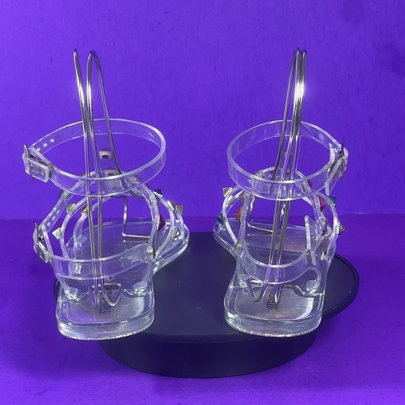 Steve Madden Kids Jjam Clear Jelly Sandals Shoe Size 2 - Picture 4 of 8